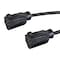 Monoprice Molded Y-Splice Extension Cord Adapter, 18 AWG, Indoor, 18/3, 1 Outlets, 5-15R, Black, 5-15P, 1 ft 35055 - alternate 4